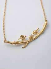 Load image into Gallery viewer, Two Birds on a Branch Necklace | Alex Monroe