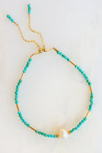 Load image into Gallery viewer, Turquoise Pearl Gold Bracelet | Mickey Lynn