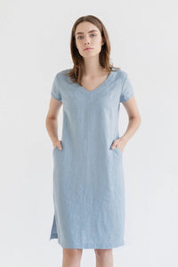 Linen Goldenrod Dress | Linen Tales