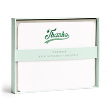 Load image into Gallery viewer, Varsity Thanks Flat Note Set | E. Frances Paper