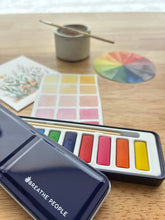 Load image into Gallery viewer, Watercolor Set - 12 Artist Grade Colors + Wood Brush | Breathe People