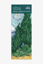 Load image into Gallery viewer, Van Gogh’s “Wheatfield with Cypresses Cross Stitch Bookmark Kit | The DMC Group