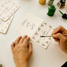 Load image into Gallery viewer, With Love Rosebuds Hand Painted Greeting Card | Scribble &amp; Daub