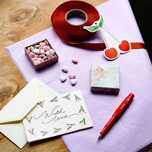 Load image into Gallery viewer, With Love Rosebuds Hand Painted Greeting Card | Scribble &amp; Daub