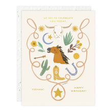 Load image into Gallery viewer, Yee Haw Birthday Card | Seedlings