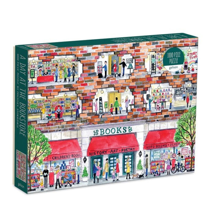 A Day at the Bookstore Puzzle by Michael Storrings | Galison