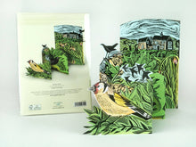 Load image into Gallery viewer, Garden Birds Concertina Card by Angela Harding | Art Angels