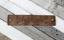 Load image into Gallery viewer, Leather Shawl Cuff with Bronze Stud for Scarves &amp; Shawls | Sunrise Grove