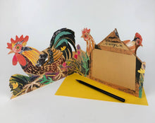 Load image into Gallery viewer, Chickens Collage Card by Mark Hearld | Art Angels