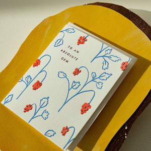 Absolute Gem | Homework Letterpress Studio