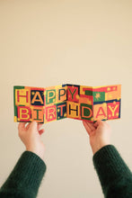 Load image into Gallery viewer, Happy Birthday Concertina Greeting Card | East End Press