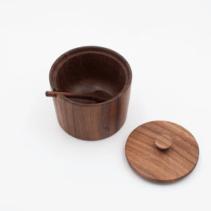 Walnut Wood Salt Cellar | JBrody & Co.