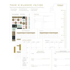 Seedlings | 2026 Sweet Days Vase Seedlings 12 Month Planner