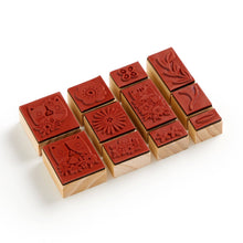 Load image into Gallery viewer, Blooming Cats Rubber Stamp Set | Galison