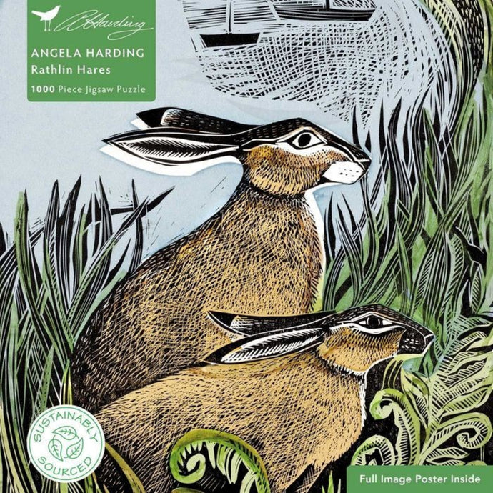 Rathlin Hares Jigsaw Puzzle | Angela Harding