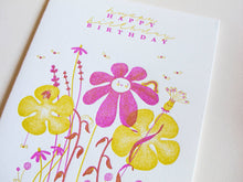 Load image into Gallery viewer, Flower Bunch Birthday | Homework Letterpress Studio