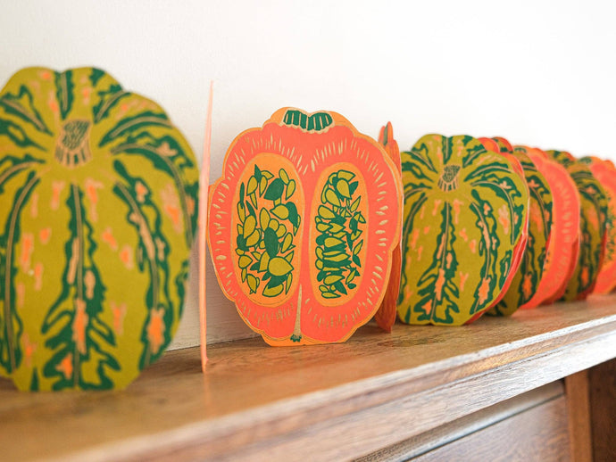 Pumpkins Concertina Garland | East End Press
