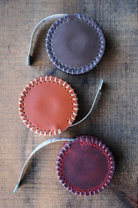 Hand-Stitched Leather Tape Measures | NNK Press