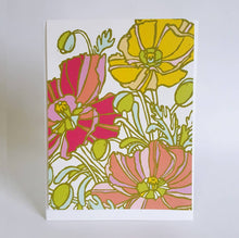 Load image into Gallery viewer, Little Green - Icelandic Poppies Floral Blank Note Card / Fine Art Card