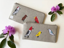 Load image into Gallery viewer, Embroidered Linen Pouch | K Studio