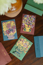 Load image into Gallery viewer, Bloomsbury Ochre Vase Greeting Card | East End Press
