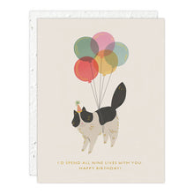 Load image into Gallery viewer, Seedlings - Birthday Kitty - Birthday Card