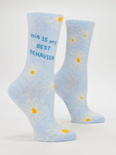 Load image into Gallery viewer, Women's Crew Socks | Blue Q