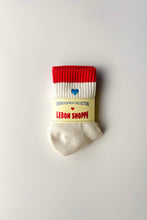 Load image into Gallery viewer, Embroidered Color Block Girlfriend Socks | Le Bon Shoppe
