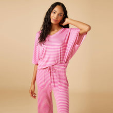 Load image into Gallery viewer, Dream Jersey Relaxed V-neck with Capri Lounge Set for Women | Softies