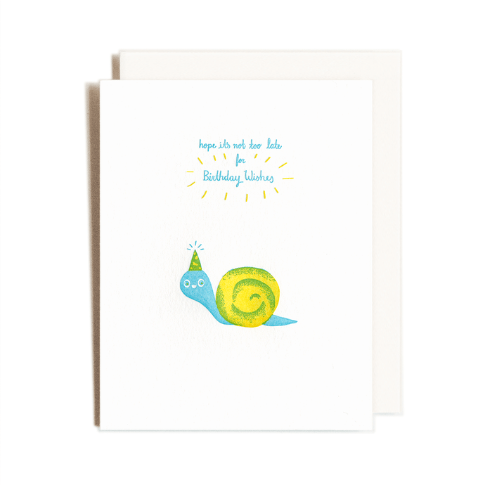 Birthday Snail | Homework Letterpress Studio