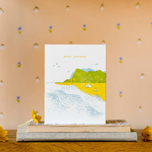 Beachy Birthday | Homework Letterpress Studio