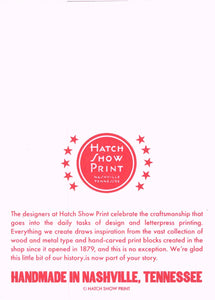 The Older The Fiddle Card | Hatch Show Print