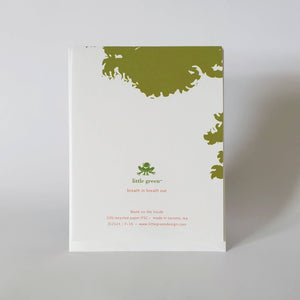 Little Green - Breathe In Breathe Out Japanese Bonsai Meditation Card