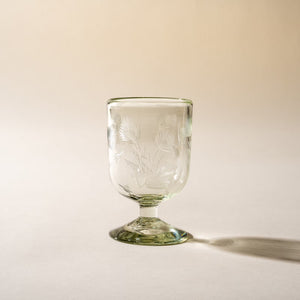 Etched Thistle Recycled Glassware | East Fork Pottery