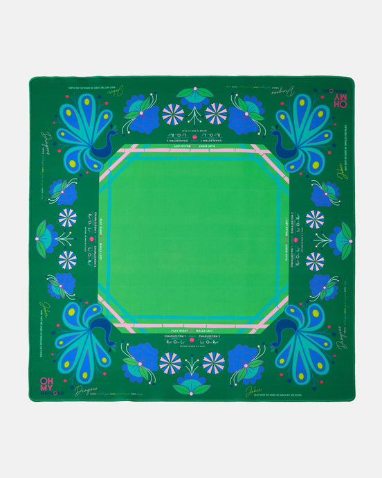 Oh My Mahjong | Birdie Green Mahjong Mat
