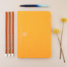Load image into Gallery viewer, Flexi Linen Journal Turmeric | Goods for the Study
