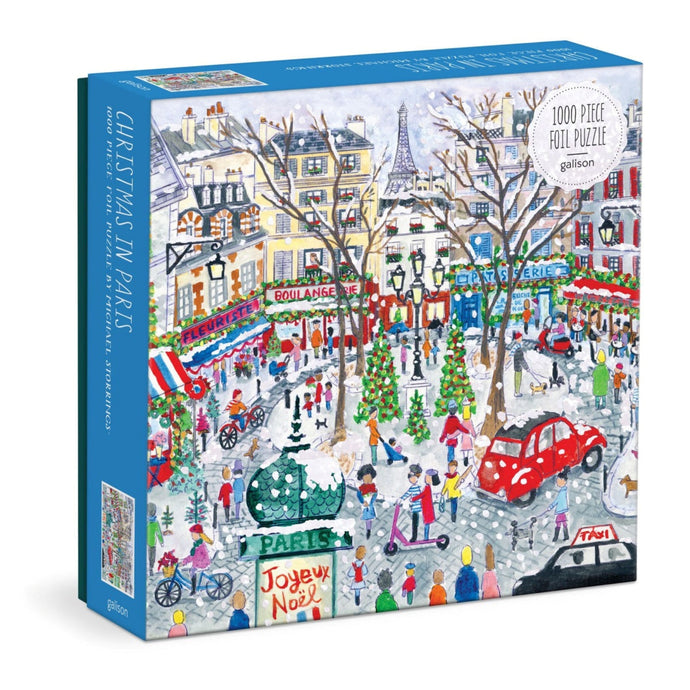 Christmas in Paris Puzzle by Michael Storrings | Galison