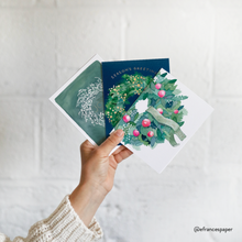 Load image into Gallery viewer, Comfort and Joy Wreath Holiday Card Boxed Set | E. Frances Paper