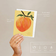 Load image into Gallery viewer, Peach Thank You Card | Seedlings