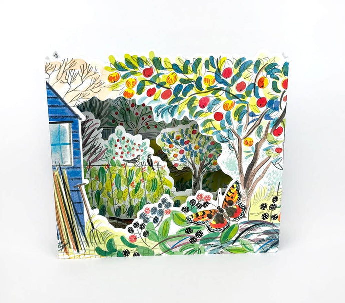 Art Angels | Orchard 3D Allotment Card by Emily Sutton
