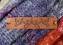 Load image into Gallery viewer, Leather Shawl Cuff with Bronze Stud for Scarves &amp; Shawls | Sunrise Grove