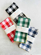 Load image into Gallery viewer, Gingham Check Cloth Napkins (Set of 4) | Dot and Army