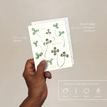 Load image into Gallery viewer, Lucky Me Love + Friendship Card | Seedlings