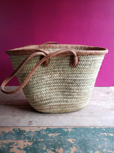 Load image into Gallery viewer, Long Handled Leather Trim Market | Medina