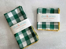 Load image into Gallery viewer, Gingham Check Cloth Napkins (Set of 4) | Dot and Army