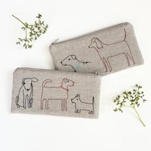 Load image into Gallery viewer, Embroidered Linen Pouch | K Studio