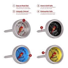 Load image into Gallery viewer, Easy Read Steak Thermometers (4 pack) | Escali
