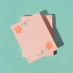 Flower Pair Notepad | Bromstad Printing Co.