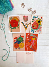 Load image into Gallery viewer, Flower Postcard Pack | Dream Folk Studio