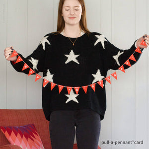 Birthday Pull-A-Pennant™ Greeting Card | Inkello Letterpress
